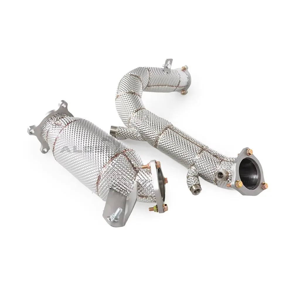 

Выхлоп для Audi A6 40 TFSI 2.0T C8 2020-2025, даунная труба из нержавеющей стали, производительный коллектор, улучшение гонок, выхлопная труба в сборе