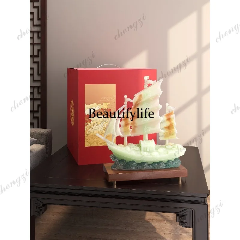 Sailing ornament lucky living room entrance wine cabinet office decoration housewarming opening gift
