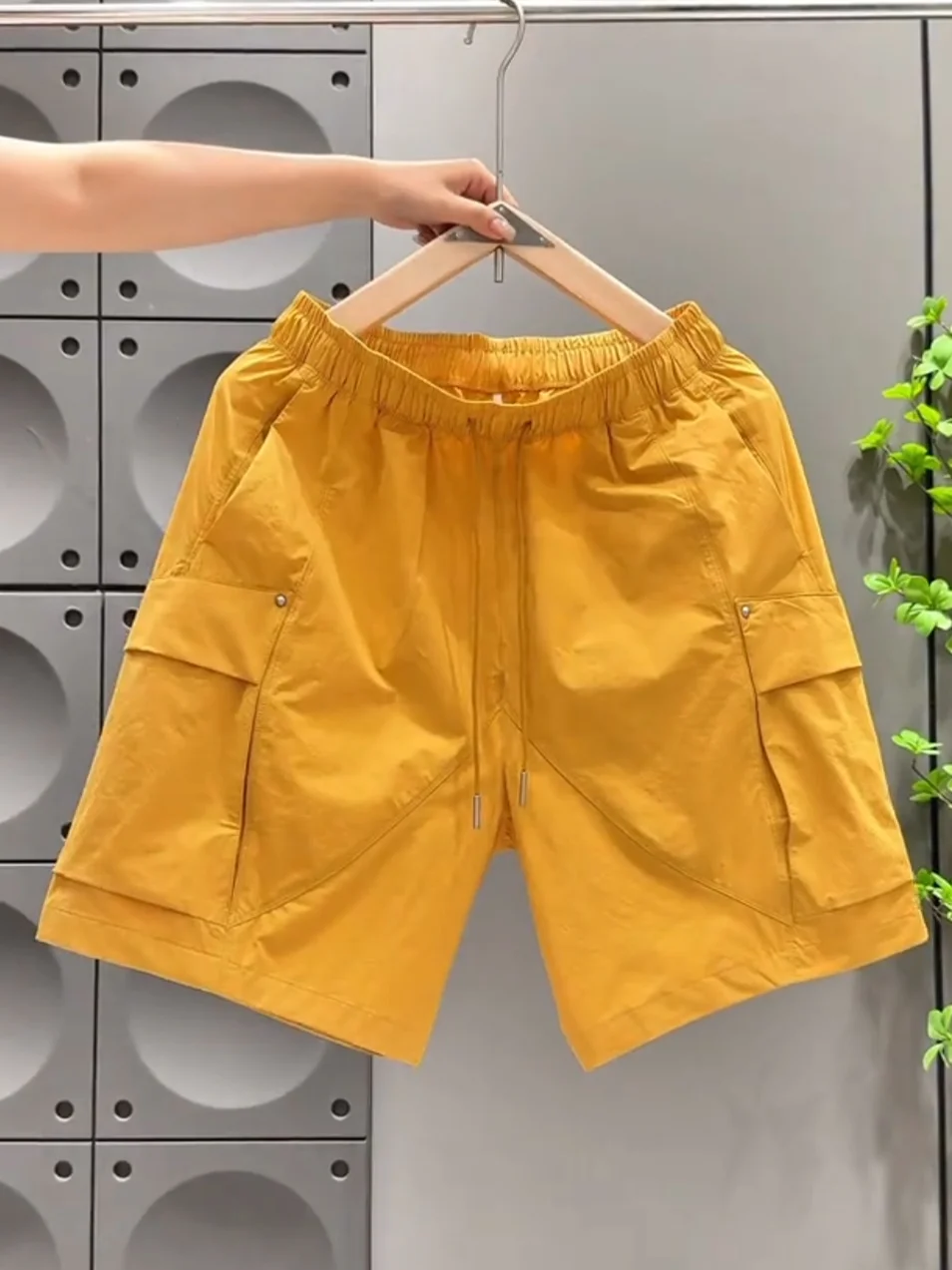 Men's Summer Fashion Loose Fit Workwear Design Breathable Versatile Casual Shorts Outdoor Quick Dry Five-Quarter Pants
