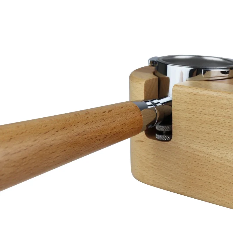Coffee Press Holder Handle Solid Wood Powder Hammer Cloth Powderer 58 Powder Presser 51mm Handle Base