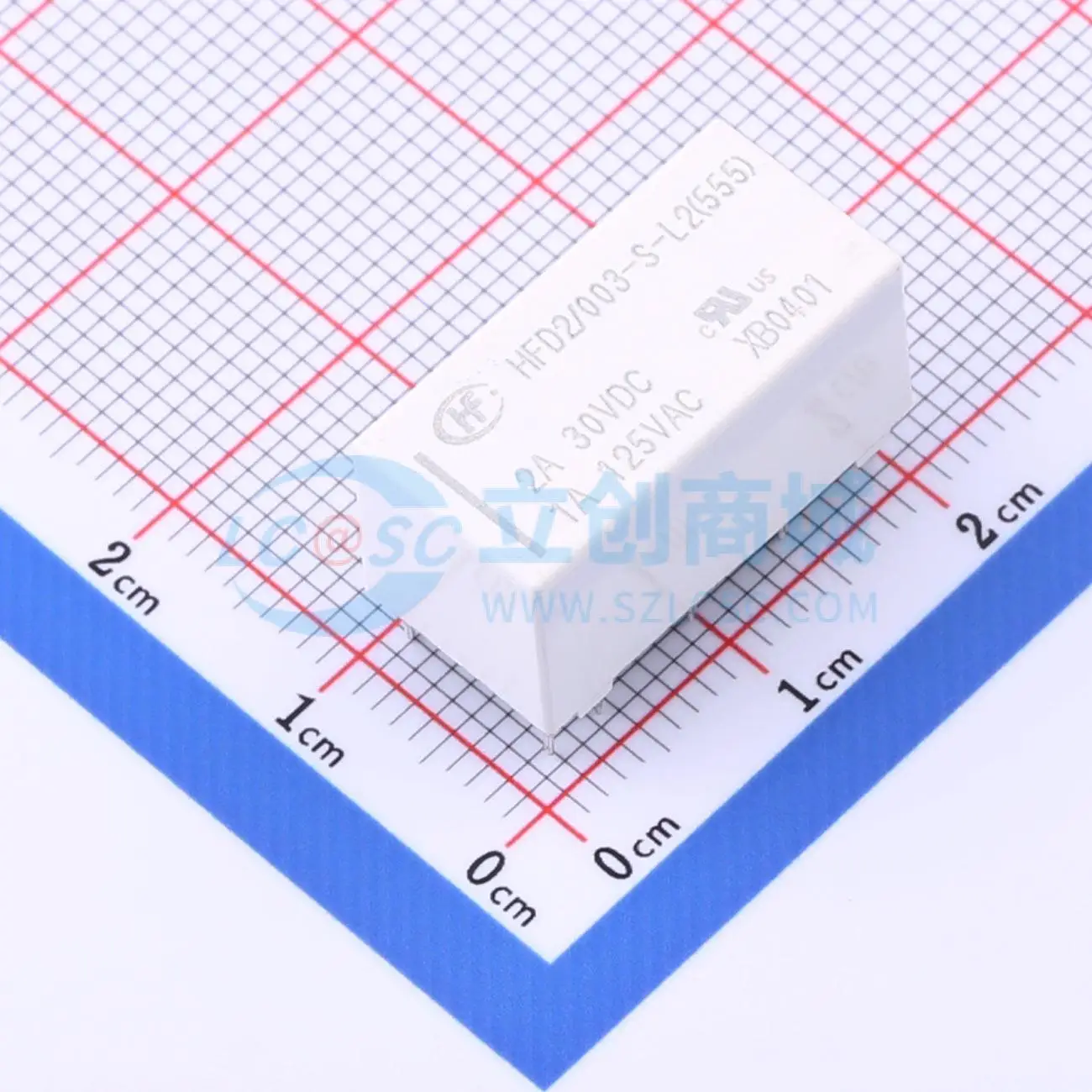 6pcs HFD2/003-S-L2 3V DIP 20.2x10.2mm DPDT Signal Relay PCB Electronic Switch