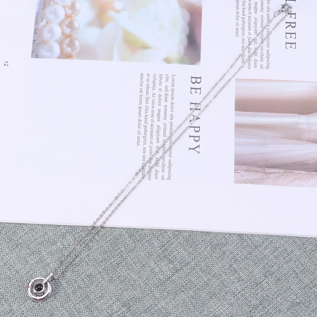 I Love You Necklace 100 Languages Romantic Pendant Necklace Wedding Gift Two Styles Silver High-Quality Environmental