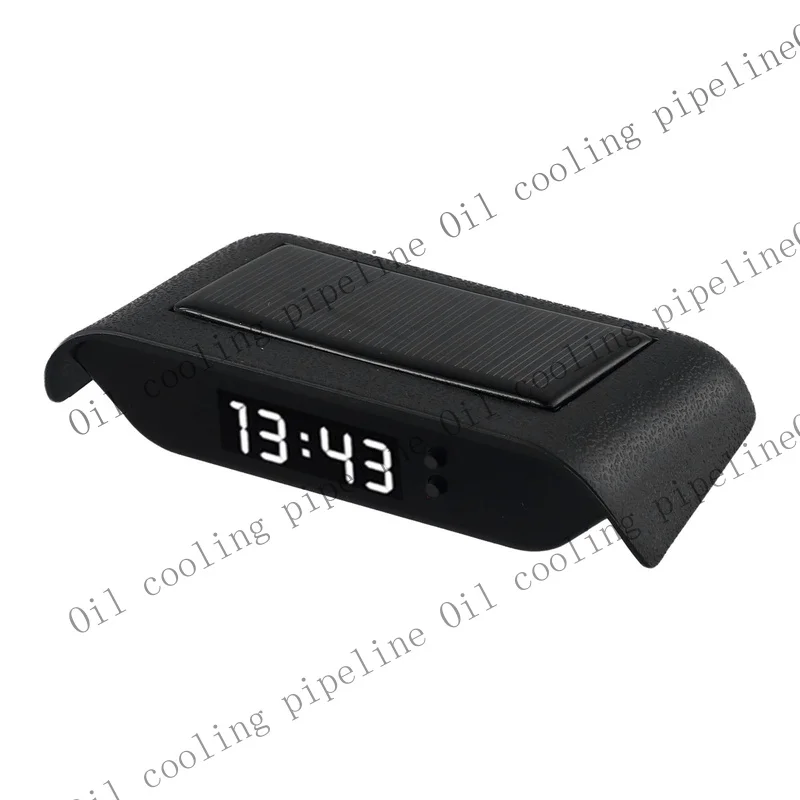 A+ Solar Powered Car Dashboard Clock with 24 Hour Display and Temperature Sensor