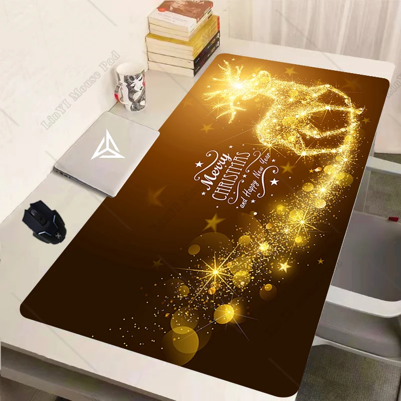 

Рождественский коврик для мыши с Санта-Клаусом, моющийся креативный большой коврик для мыши, уличный коврик для дома, декоративный коврик, настраиваемый