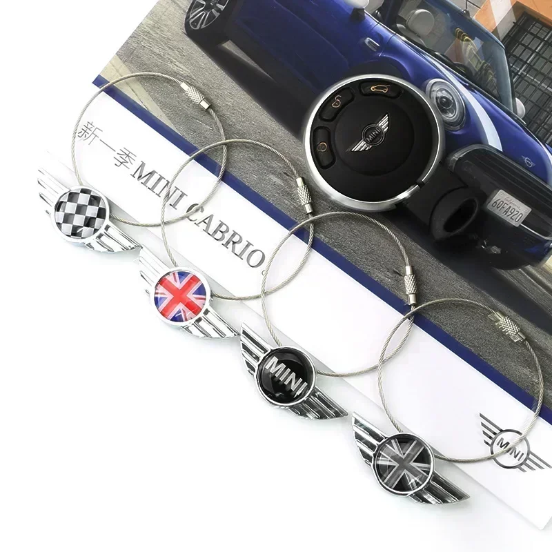 Car Keychain Keyring for MINI Cooper R53 R56 R57 R58 R60 CLUBMAN COUNTRYMAN F55 F56 F60 R50 R52 Key Holder Pendant Decoration