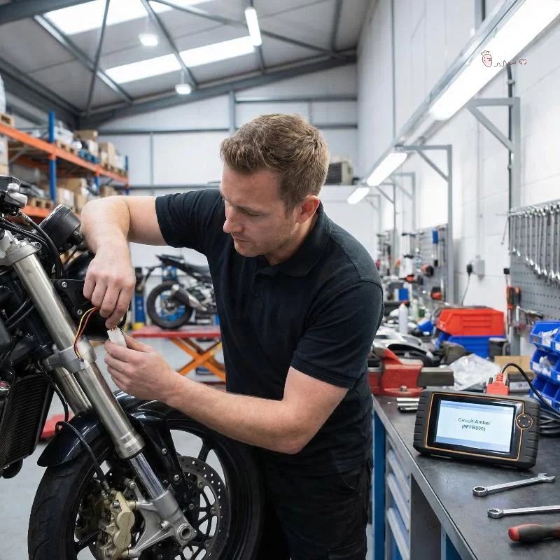 

[X6O] Motorcycle Odometer Sensor Cable Scooter Digital Speedometer Magnetic Sensor Replacement Kit With 2 Magnets