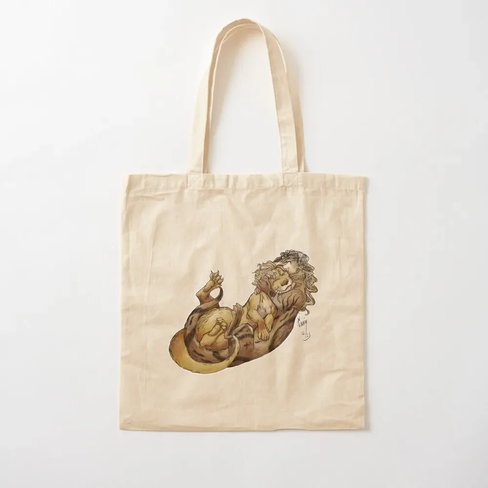 Two Pirate Otters Cuddling Tote Bag Lady bags sac pour femme canvas tote bags tote bag