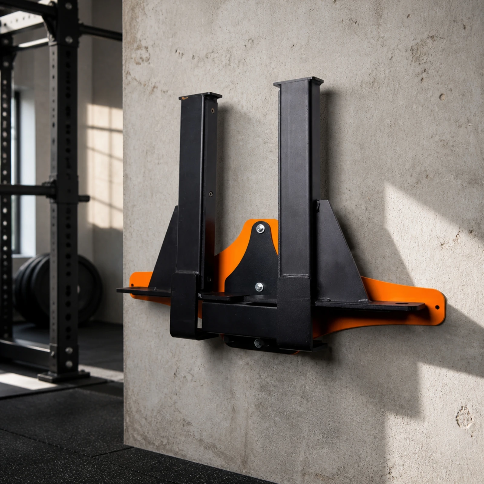 Gym Equipment Organizer Slim Wall-Mounted Safety Arm Rack Reinforced Wall-Mounted Safety Rack Rust-Resistant