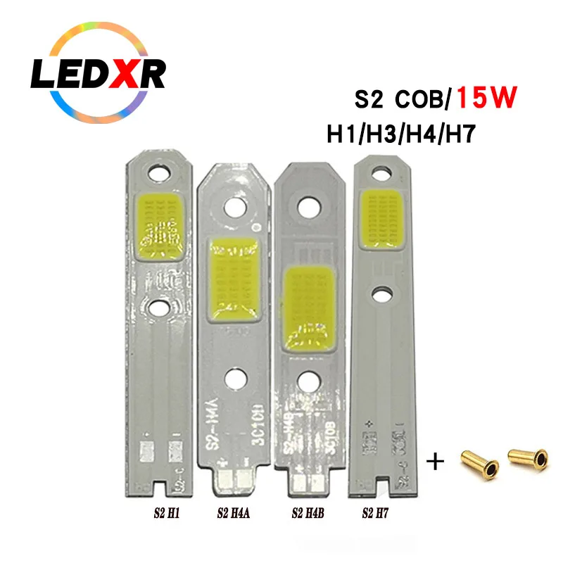 10szt CSP led światło samochodowe cob zintegrowane źródło światła reflektor samochodowy S2 H1/H4/H7 led źródło światła samochodowego 9-9.5V 1500mA 15W 6000-6500K