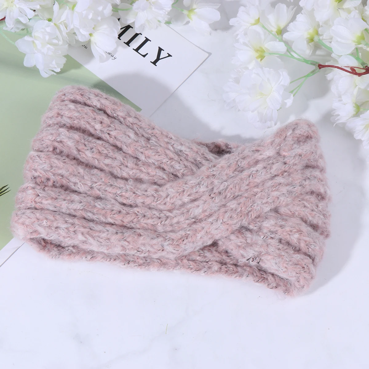 

Wide Headband Woolen Hair Bands Women Fashion Headdress Winter Hoop Long Lasting Knitting Band Hair Accessories