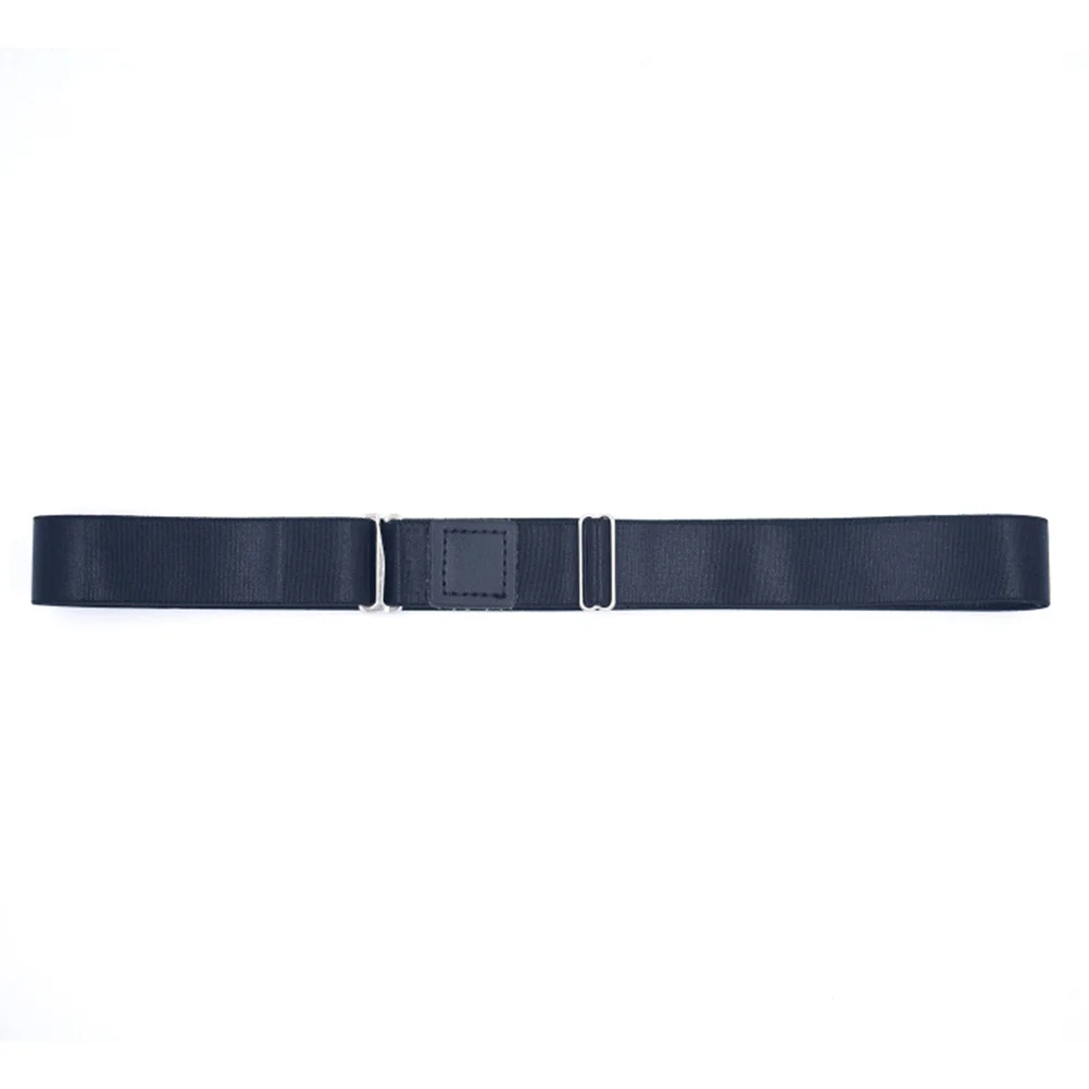 Shirt Belt Stay Adjustable Shirt Lock Undergarment Belt for Men and Women Keeping Shirt Tucked in - 25CM (Black)