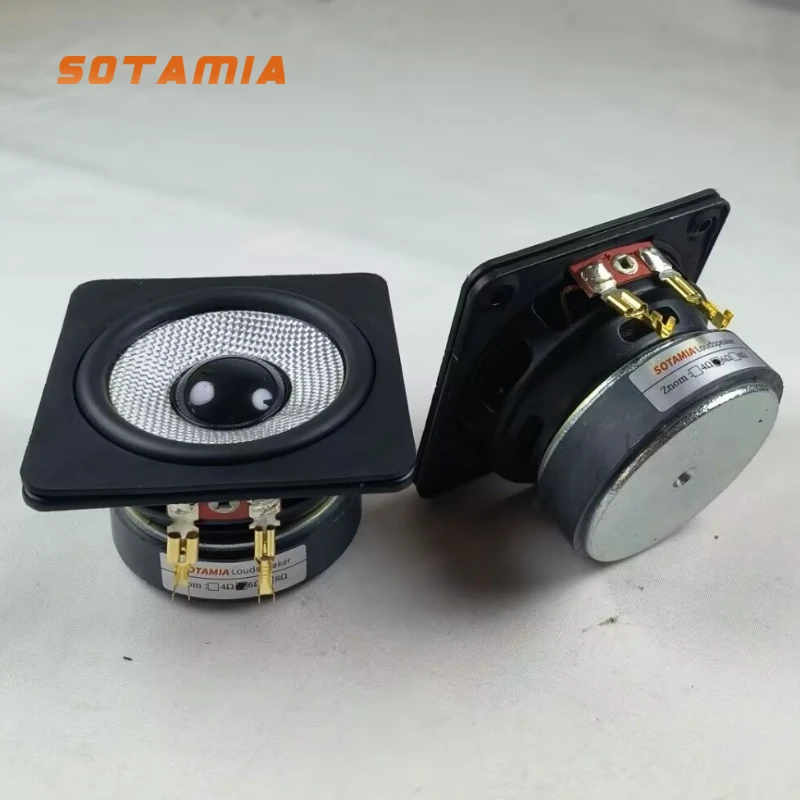 SOTAMIA 2 Stücke 2,5 Zoll Mitteltöner Lautsprecher 6 Ohm 8 W-35 W Glasfaser Becken Hifi Fieber Hause Musik Lautsprecher DIY Bluetooth Lautsprecher