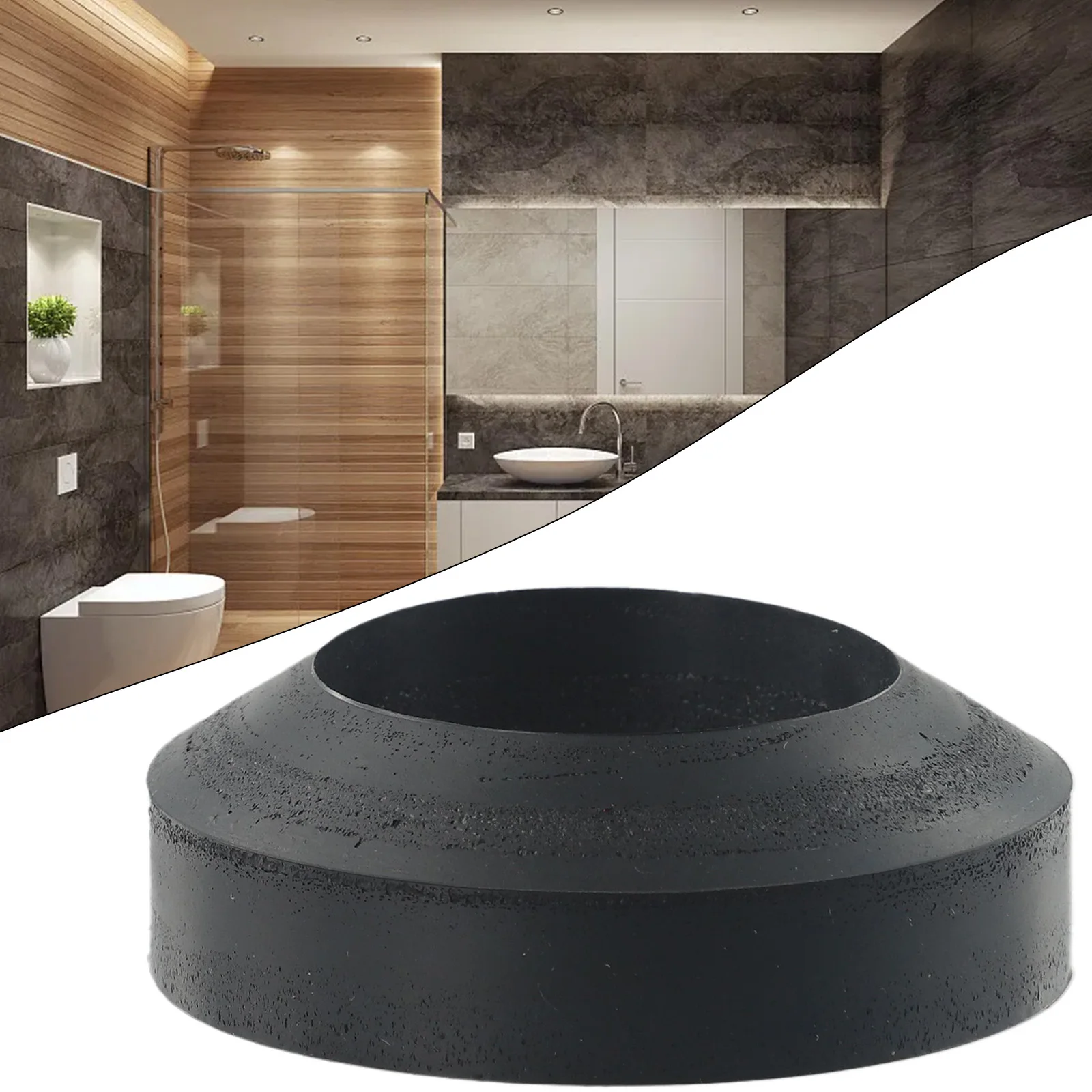 Set Seal Pan 1 * Brand New Conical For Toilet Garden Improvement Rubber Washer Accessories Cone Shaped Doughnut