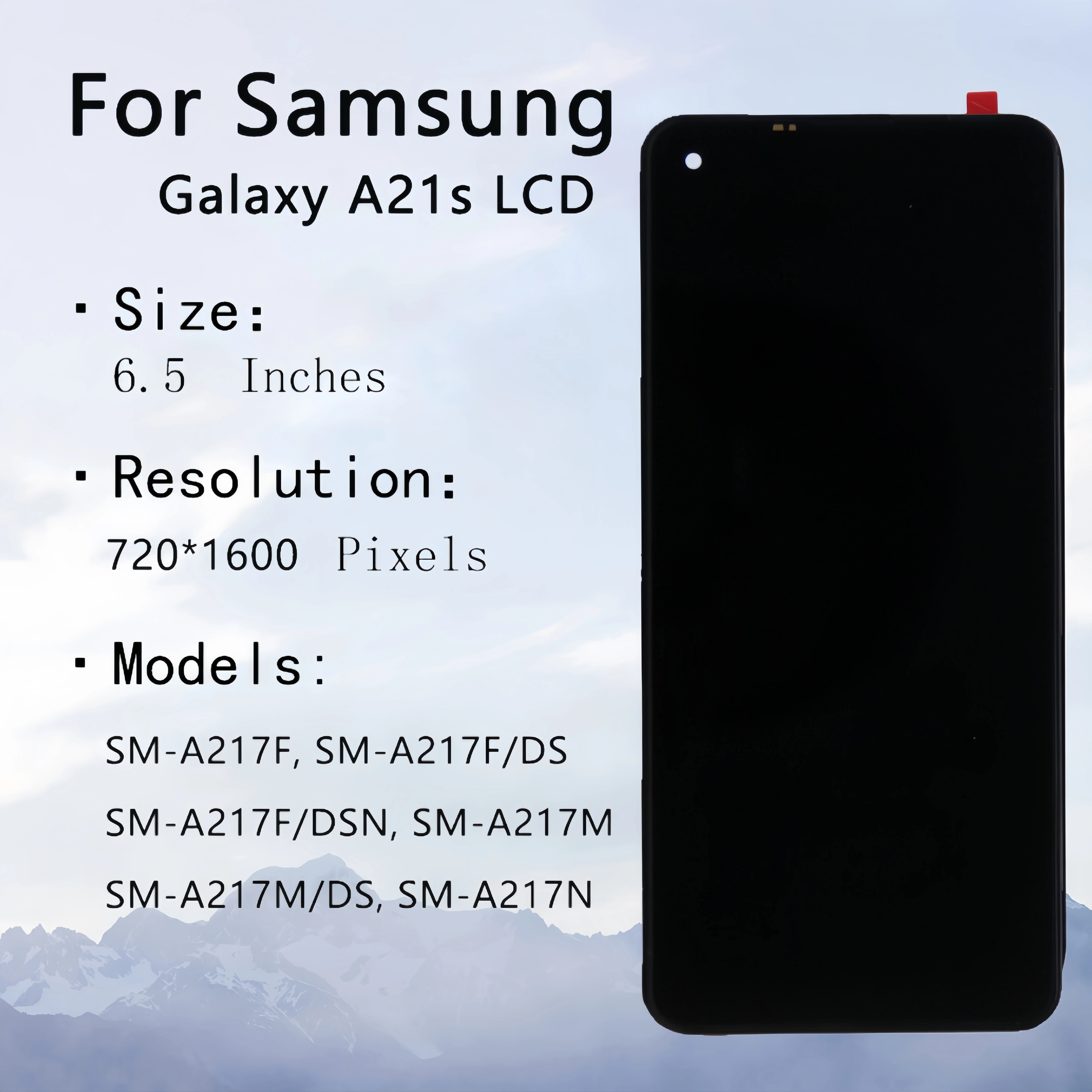 LCD Display Touch Screen Digitizer Assembly Replacement, Samsung Galaxy A21S, A217, SM-A217F, A217N, A217F-DS, A217M