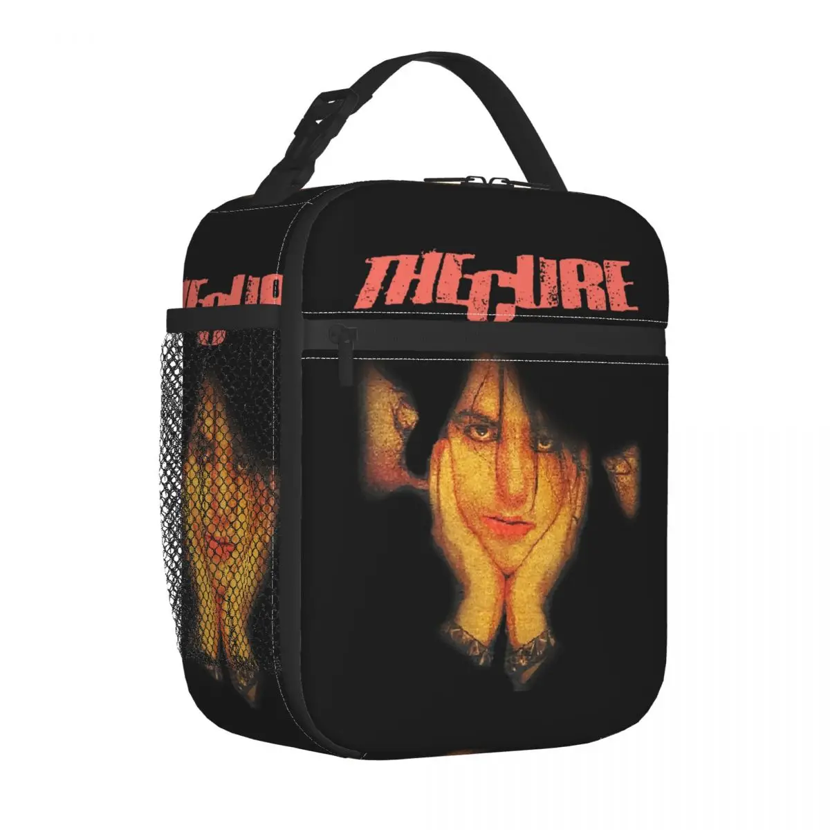 Music Rock Band Cure Thermal Insulated Lunch Bags Women Robert Smith Portable Lunch Container School Children Storage Food Box