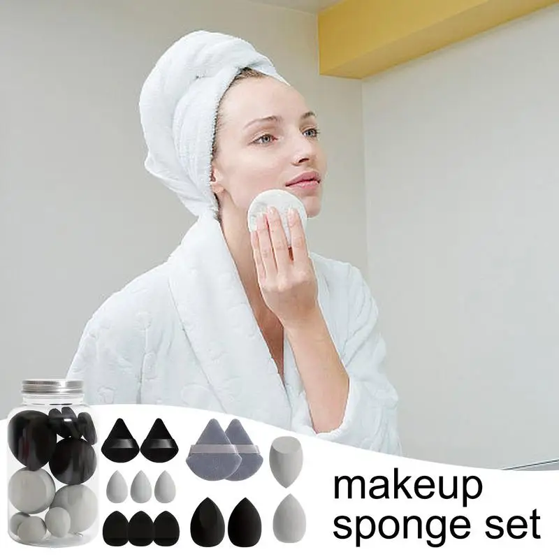 Makeup Sponge Set Portable Concealer Sponge Blender Beauty Set Foundation Cosmetic Puffs Facial Makeup Tools Cosmetic Puffs