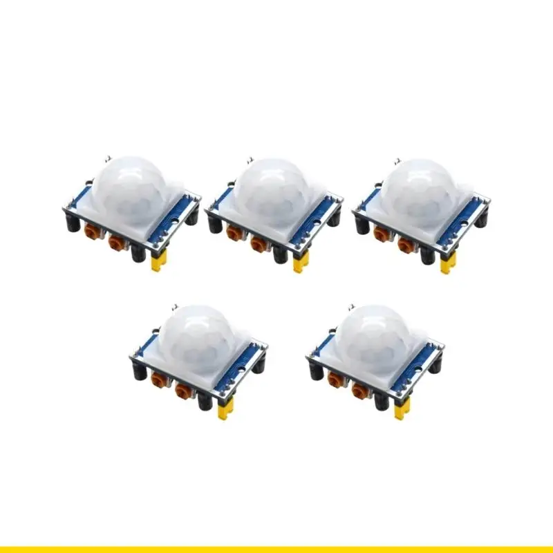 SZCH 5PCS HC SR501 IR Module Wide Detection Suitable for Pet Monitoring