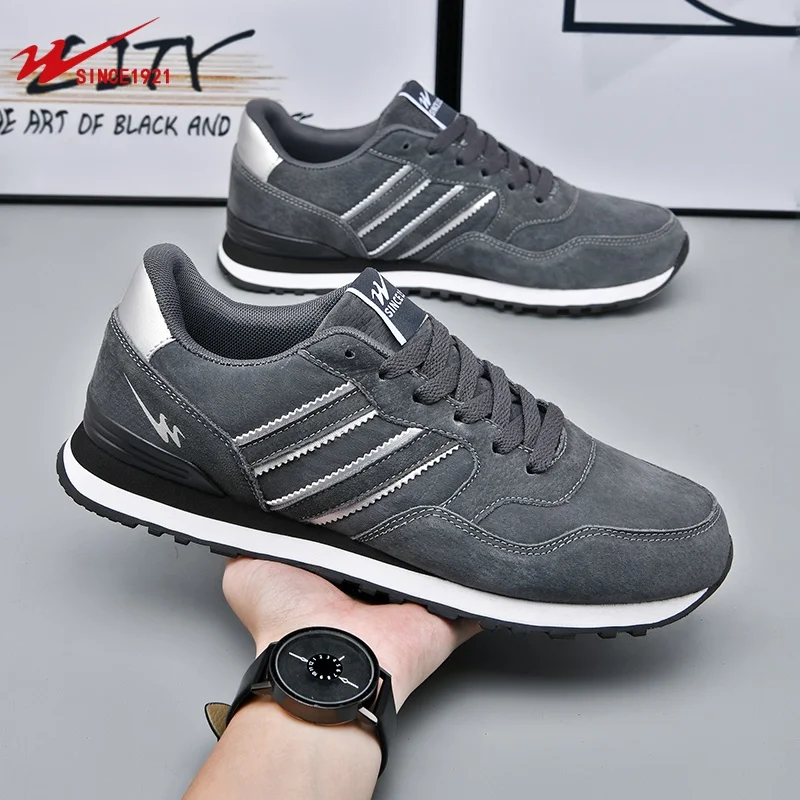 Men's shoes Double Star retro Forrest Gump shoes flat bottom anti slip grip wear-resistant casual shoes Korean version