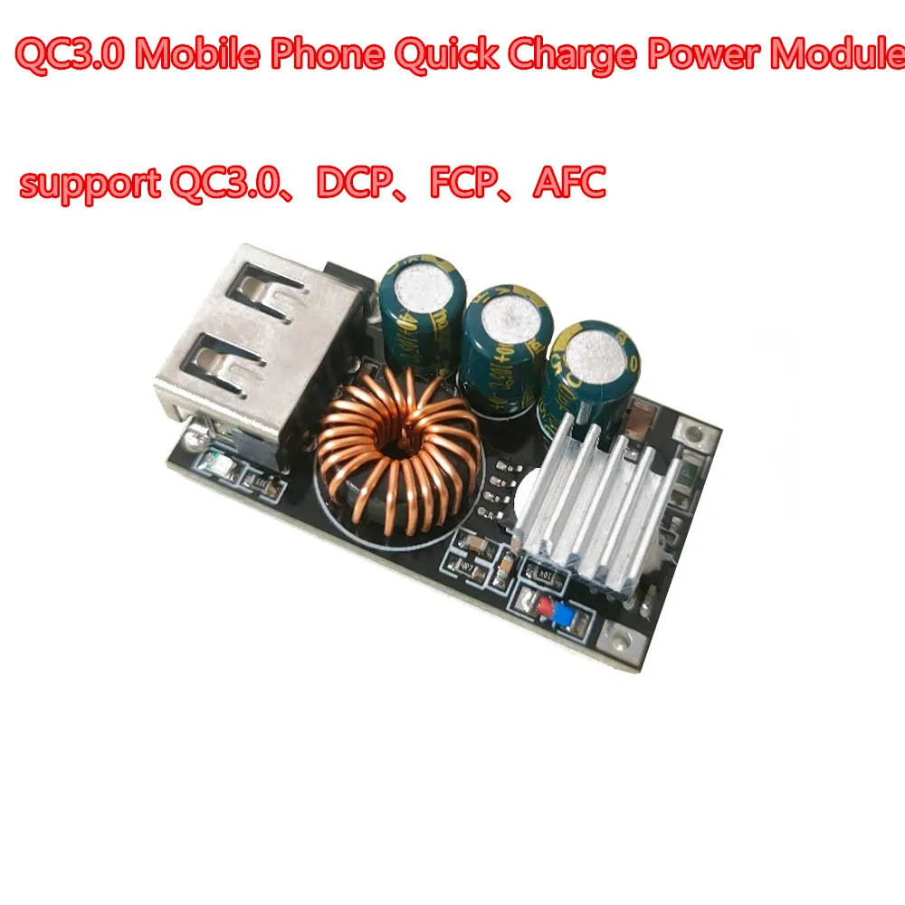 QC4.0 QC3.0 USB Mobile Phone Quick Charge Power Module Power Bank 5A Boost Charger Circuit Board Mobile Power Module