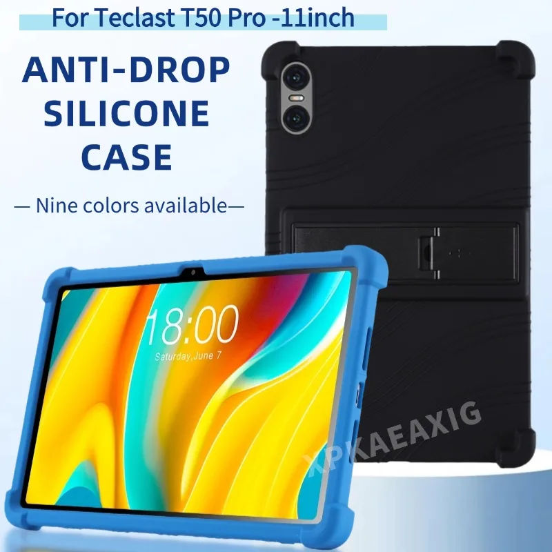 

Мягкий чехол для Teclast T50 Pro, 11-дюймовый чехол для планшета, противоударный силиконовый чехол для Android 13, мягкий защитный чехол-подставка