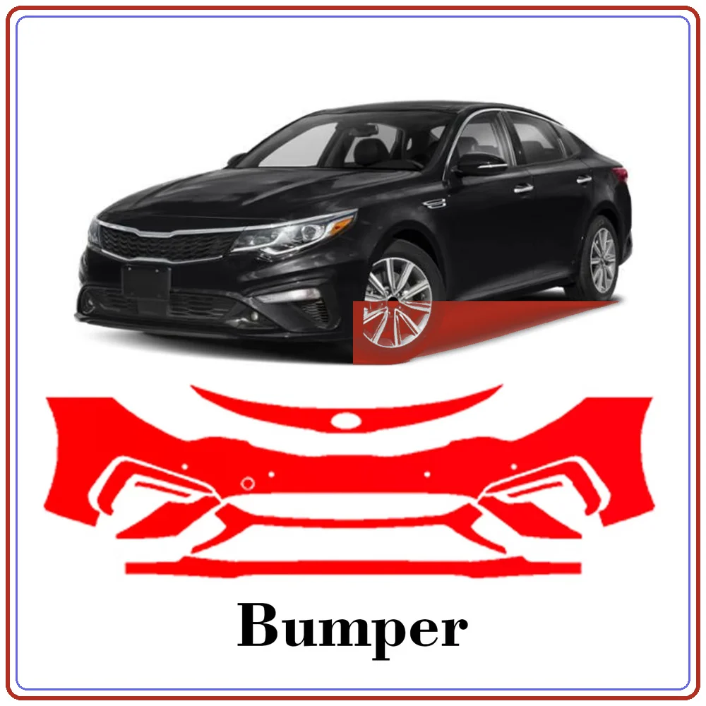 For KIA Optima 2019-2020 Precut TPU Paint Protection Film PPF Front Bumper Kit Clear Bra Stone Guard EU UK