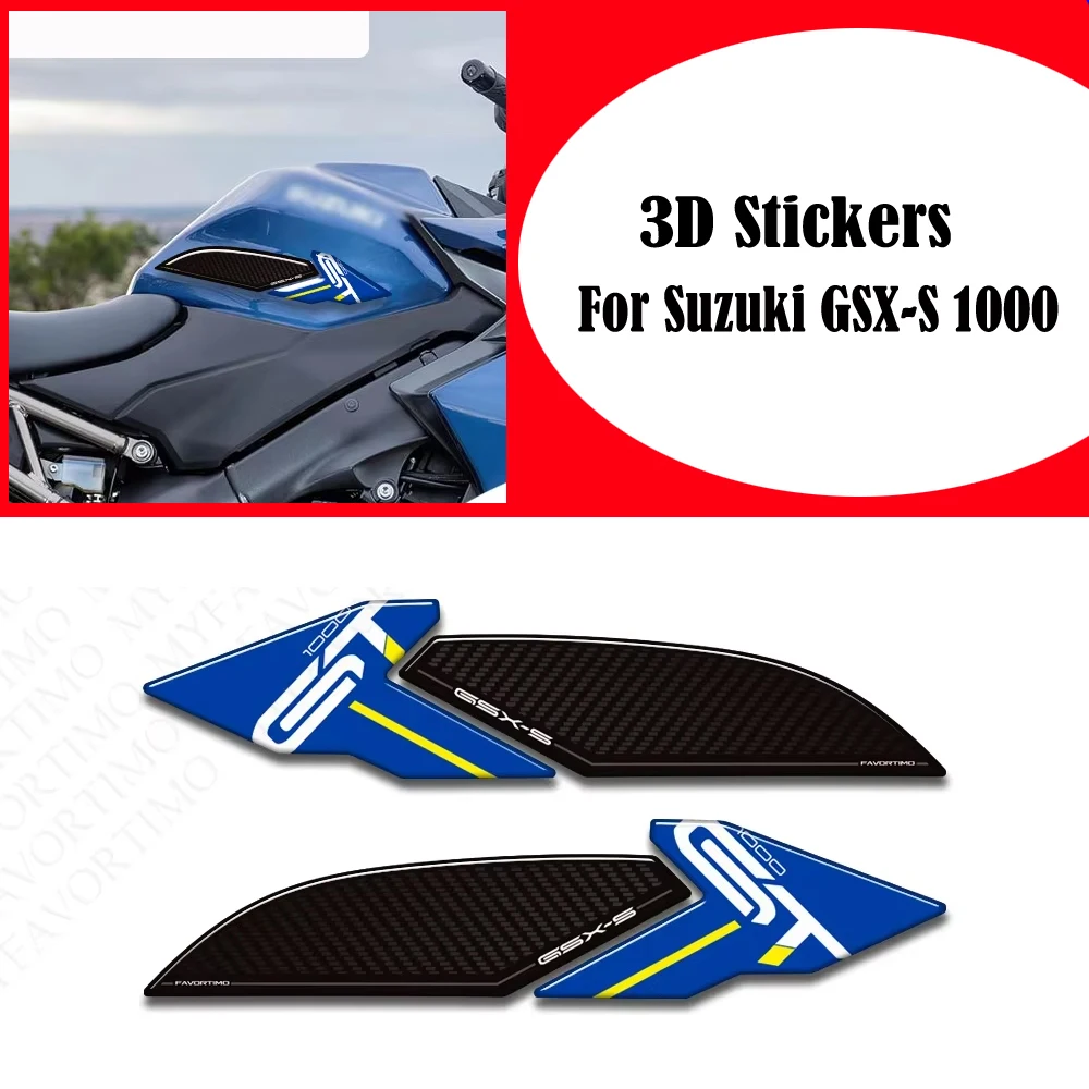 

New For Suzuki GSX-S 1000 S GT GSX-S1000GT GSX S1000 GSX-S1000 Tank Pad Gas Fuel Protector 3D Stickers Decals