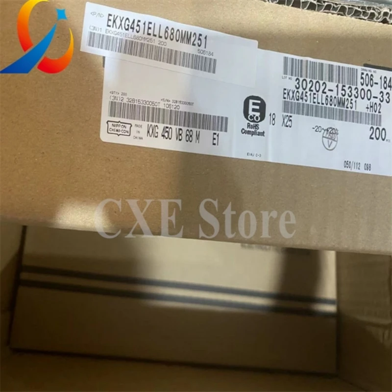 10 قطعة KXG 450V68UF حجم 18X25 مللي متر EKXG451ELL680MM251 NCC المكثفات الإلكتروليتية EKXG451ELL680MM251 68 فائق التوهج 450V جديد