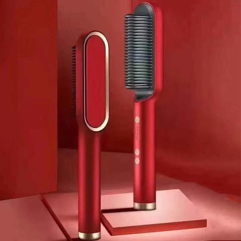 

Ceramic straightening rods and curling hair, one-step electric straightening machine, brush and comb for home use