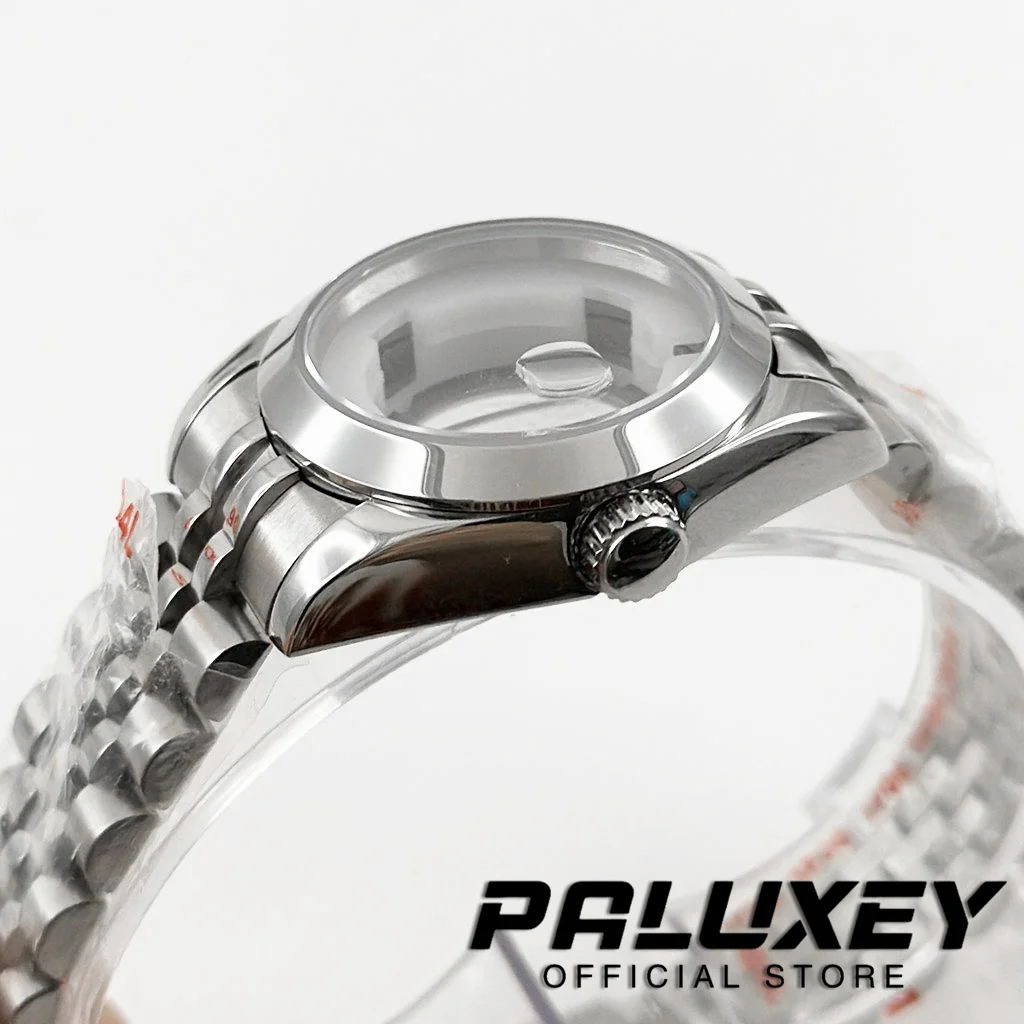 NH05 Silver 31MM Waterproof Sapphire Crystal Watch Case Stainless Steel Watch Case Ladies Women Watch for NH05 NH06 Movement - view 4