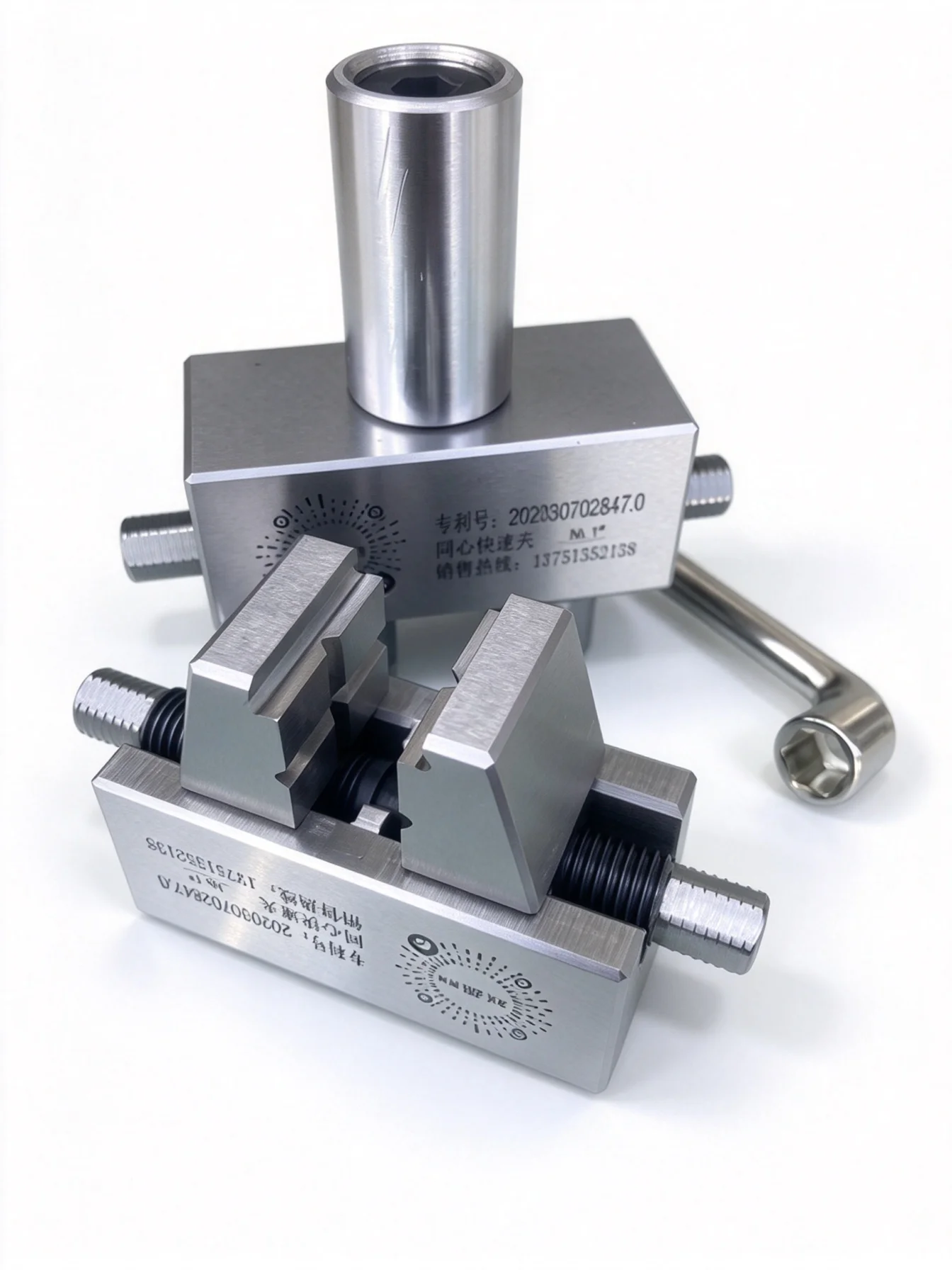 Spark machine copper clamp, concentric quick clamp, flat pliers, electrode universal force, external hexagonal locking