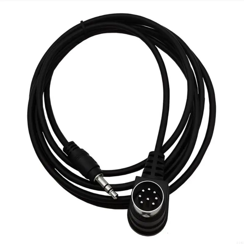 DIN 8 Pin to 3.5Mm Male Cable, 1.8Meter Instrument Connection Cord for Compatible Recording and Routing Setups F19E