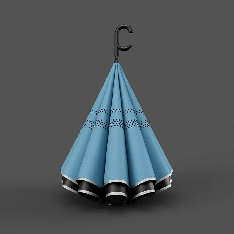 

24 Ribs Car Reverse Umbrella Automatic, Extra Large Heavy Duty Windproof Rain Umbrella for Men, Long Handle Sturdy Durable