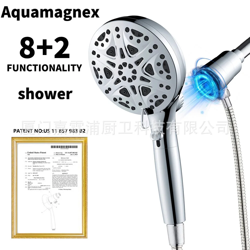 

Внешняя торговля 8 + 2 функции ручной душ с фильтром серии Aquamagnex магнитный бустер душевой набор