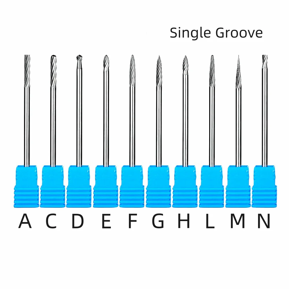 1pcs 3x3x100mm Tungsten Carbide Burrs Solid Tungsten Carbide Burr for Low speed Die Grinder Grinding Porting