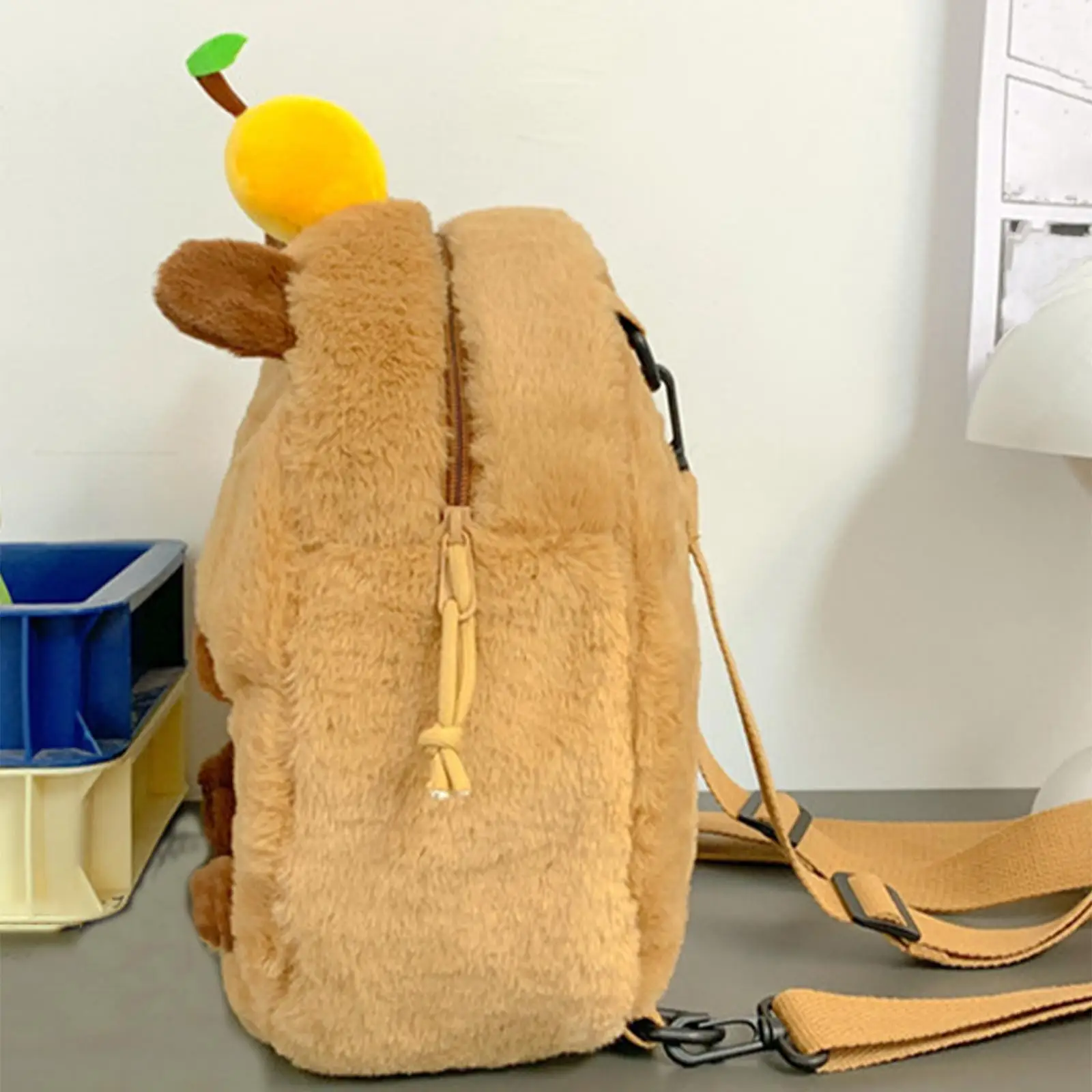 Capybara-Sac à dos confortable et mignon, sac de jour pour les courses d'anniversaire, intérieur