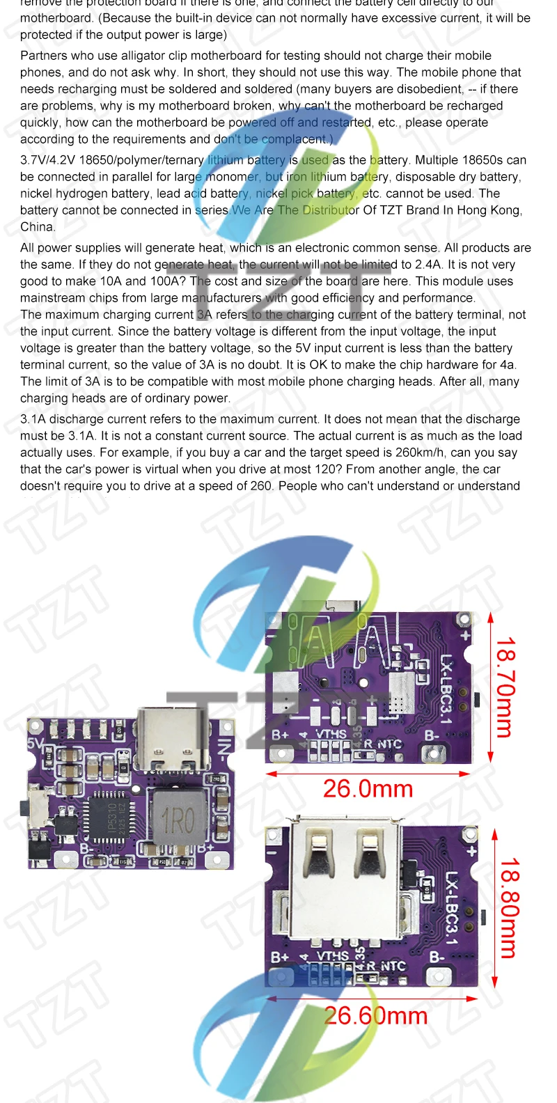 Typ-C/Micro USB 5V 1A 2A-Boost-Converter Step-Up Power Module Mobile Power Bank zubehör Mit Schutz Led-anzeige – Detail 10