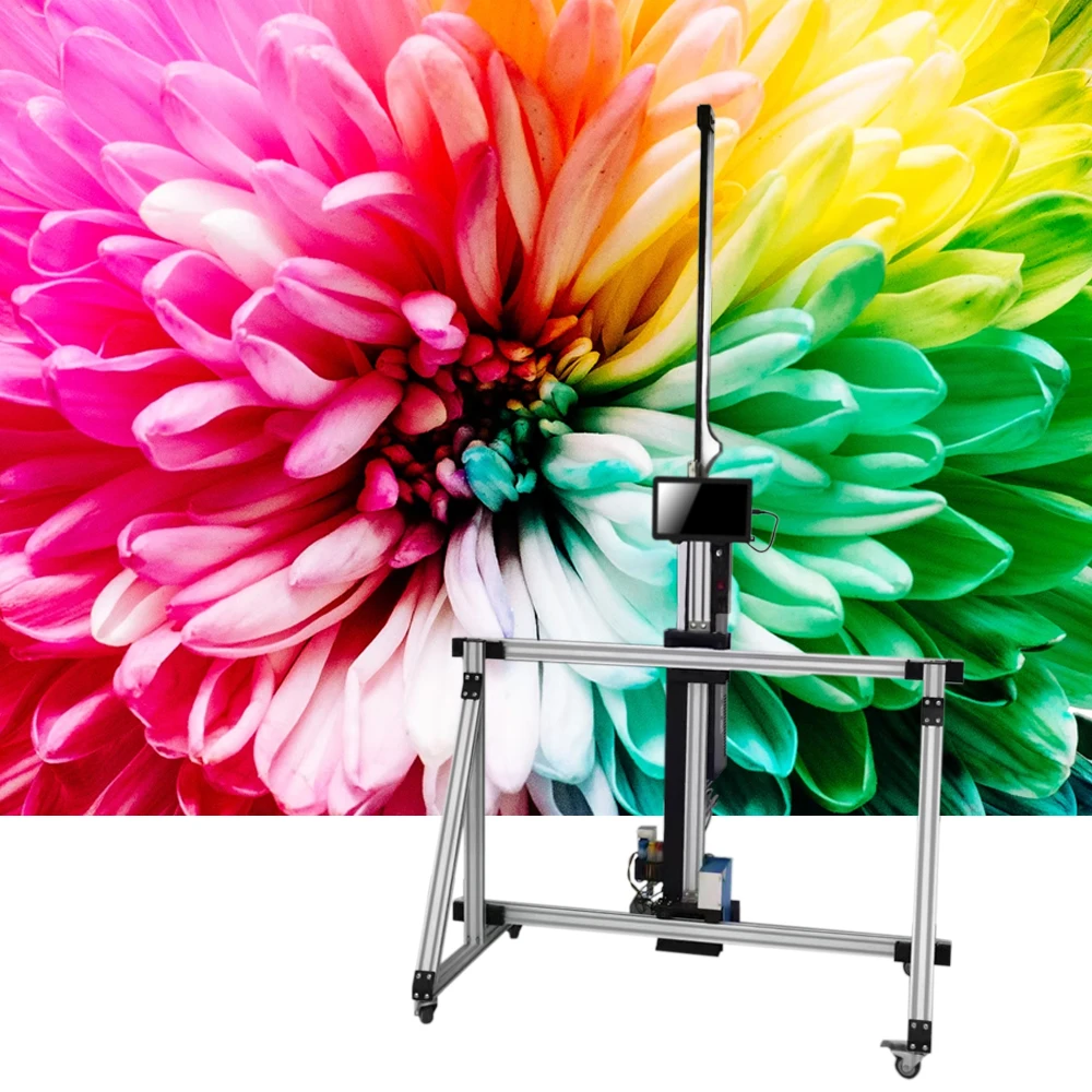 New Model High Resolution  4K Wall Printer MAX 11520 DPI Intelligent Control Touch Screen System Wall Printing Machine