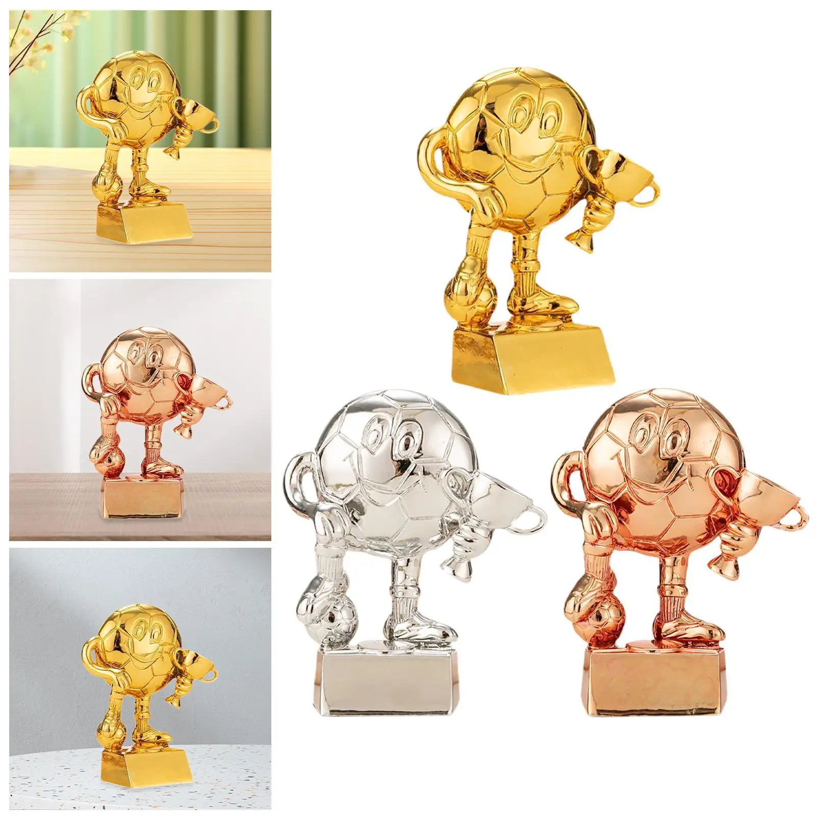 

Soccer Trophy Reward Home Decor 5.7 inch for Kids Adults Winning Prize for