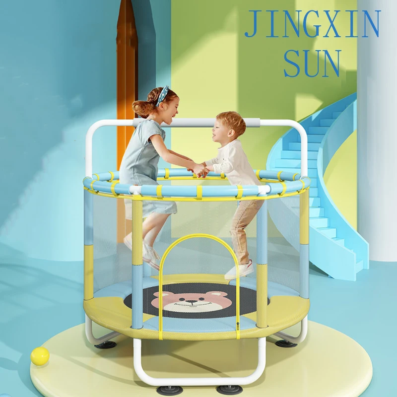 Trampoline For Children Indoor With Protective Net Trampoline Family Small Bouncy Bed For Sale