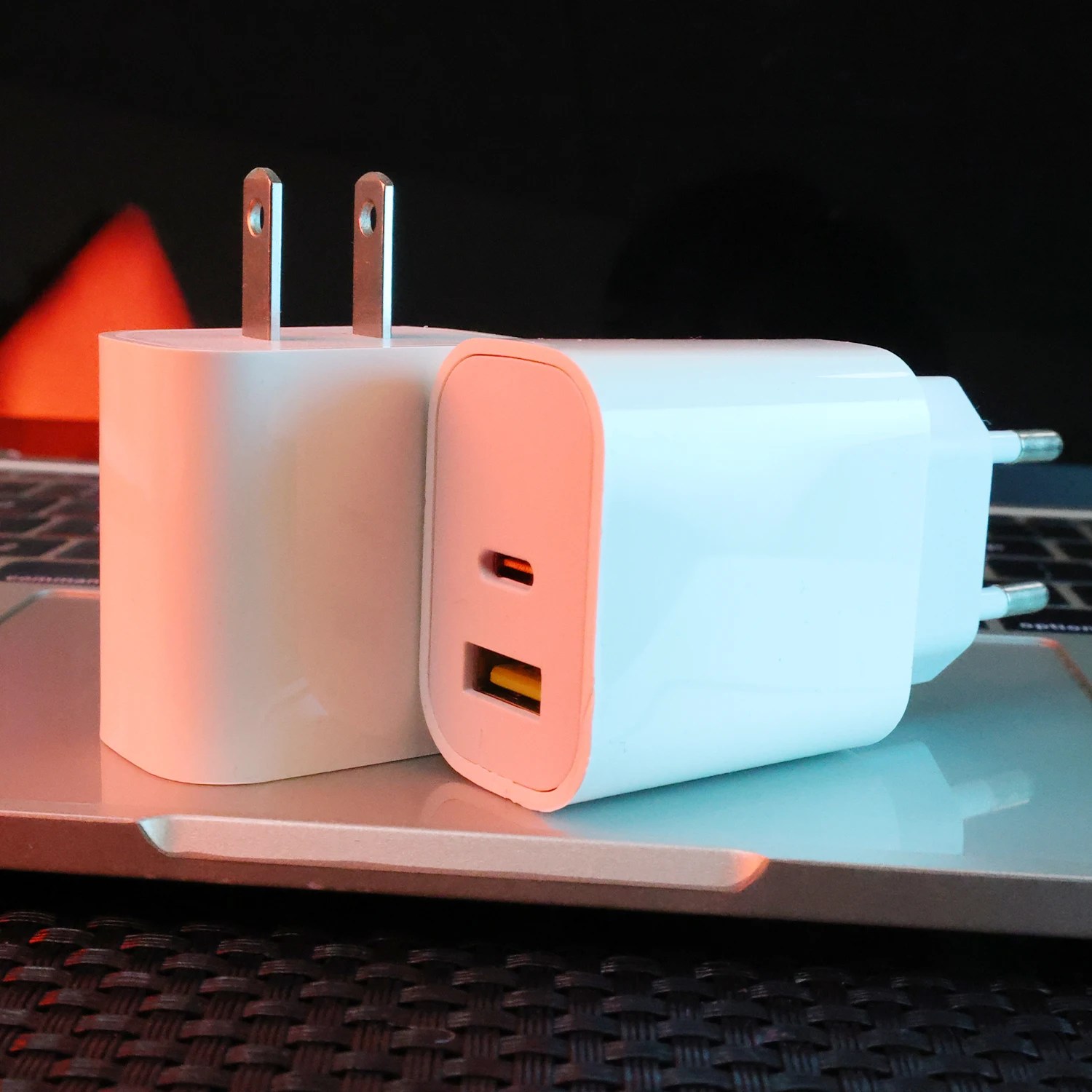 5V USB C Wall Charger Block 20W Dual Port PD Power Type C Charging Plug For iPhone iPad Samsung Galaxy Xiaomi Fast Charger - náhled 2