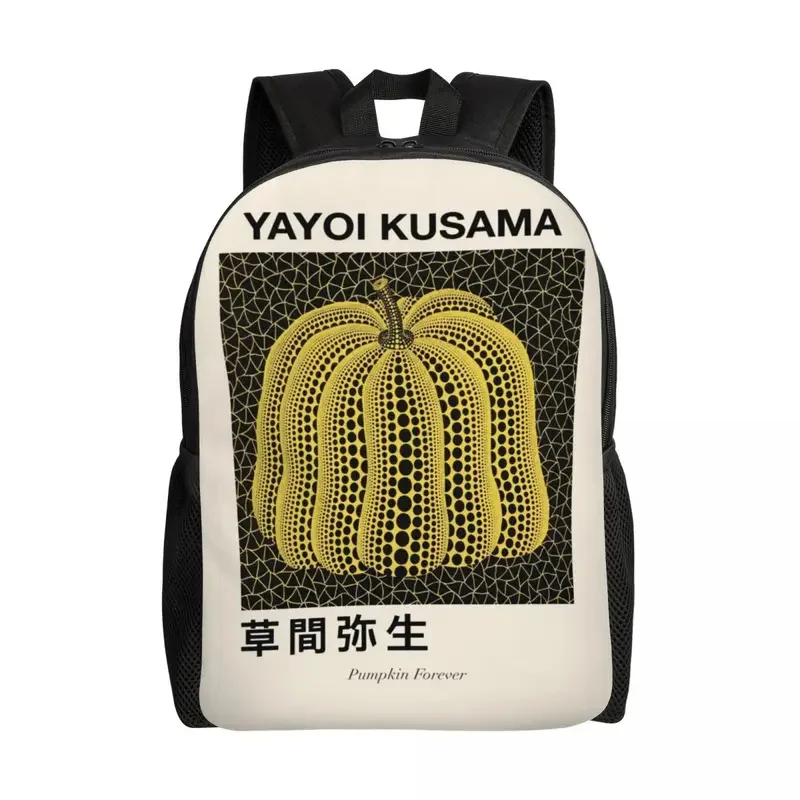 3D printing Yayoi Kusama Pumpkin forever backpacks for girls boys abstract art college school bags bookbag fits 15 inch laptop