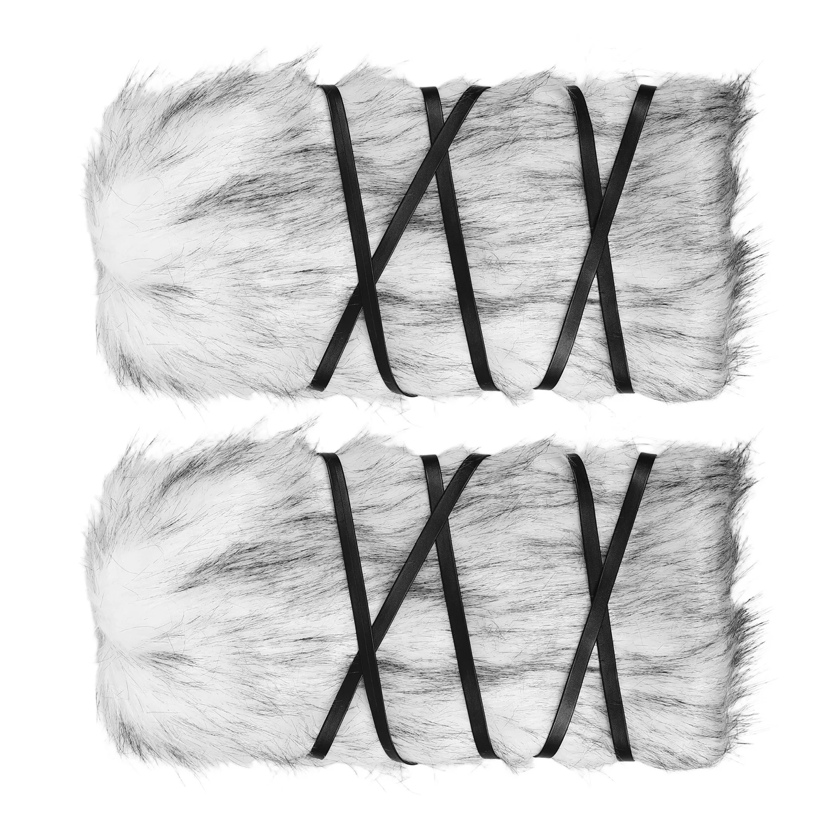 ปลอกขาแบบผูกเชือกสไตล์เรโทร 1 คู่ ขนาด 30 ซม. ปลอกขาแบบไวกิ้งสำหรับผู้หญิง อุปกรณ์เสริมชุดยุคกลาง คอสเพลย์ อุ่นในฤดูหนาว