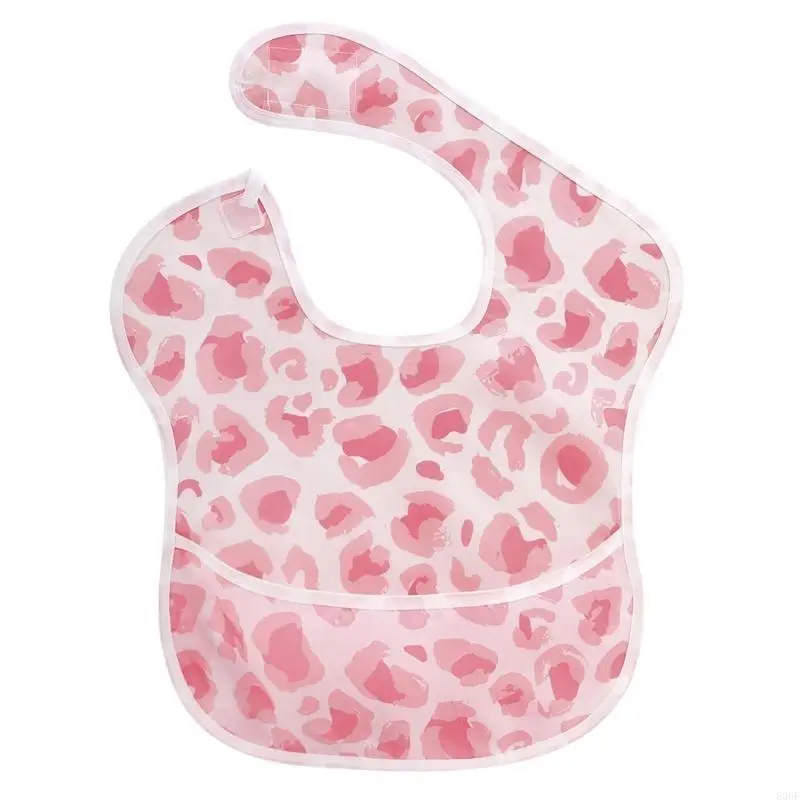 

E06F Waterproof Baby Bibs with Catcher Infant Toddler Feeding Saliva Towel Burp Cloth for Boys Girls