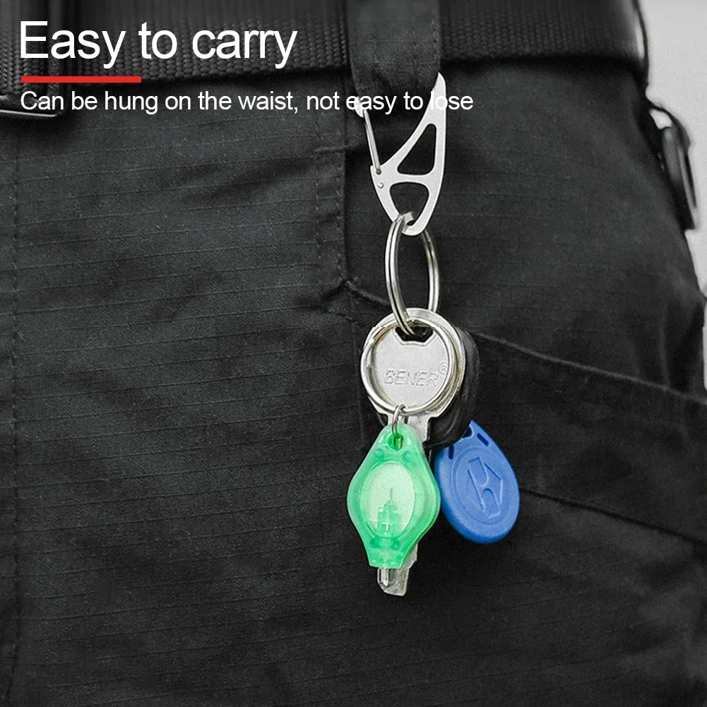 Mini Keychain Light LED UV Flashlight Torch Key Lamp Button Battery Flashlights Red Purple Light Torch Ultraviolet Torch