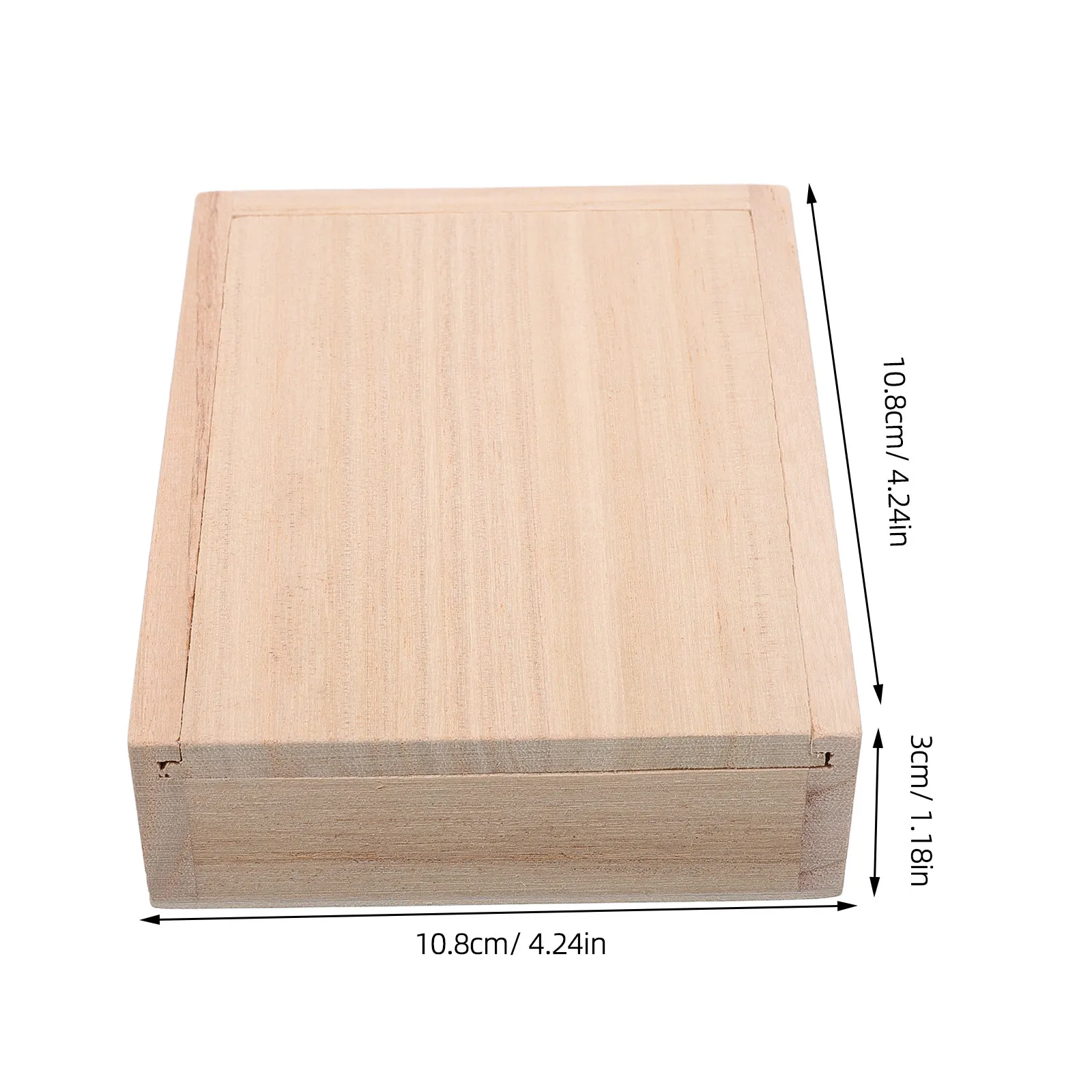 Fishing Live Bait Box Compact 95x75x2cm Breathable Wooden Container with Slide Lid for Worms Maggots Bloodworm Mealworm Storage