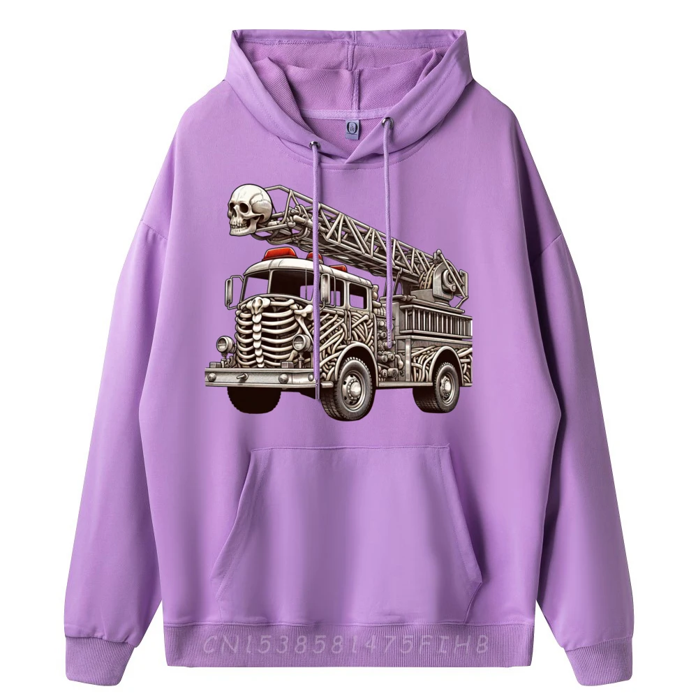 Firefighter Firetruck Skeleton Halloween Womens Mens Mens Graphic Tshirts Mens Hoodies Vegan