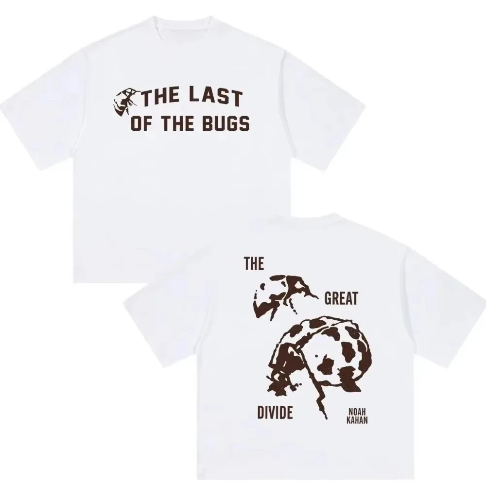 Summer Men Women Oversized Cotton T-shirts Noah Kahan The Last of The Bugs Tour 2026 Print T Shirt Fashion Streetwear T Shirt