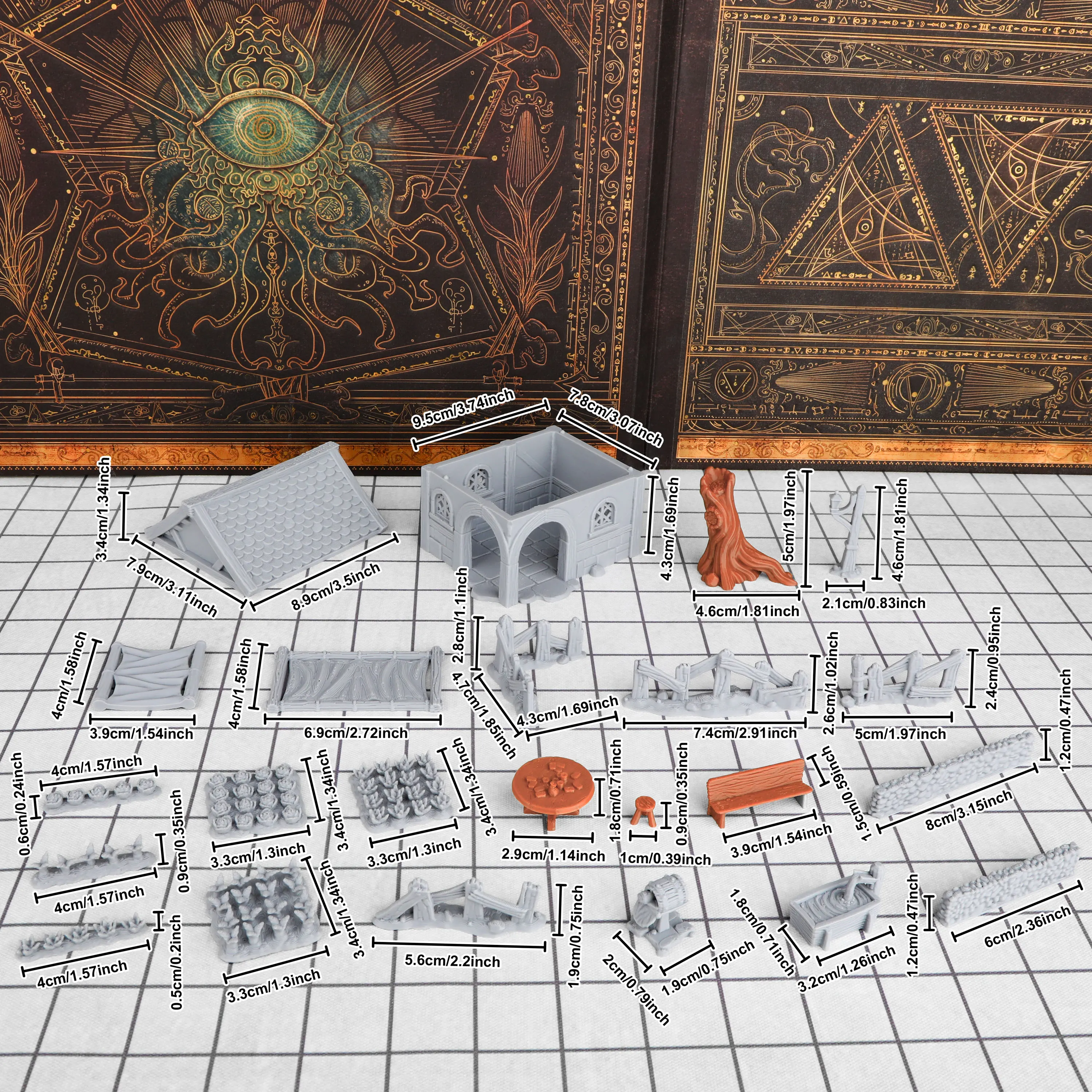 Fantasy Village Yard Miniature - Miniature Terrain Set ulasan dan harga