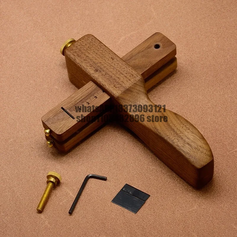 Belt Cutter Walnut/Bakelite Manual DIY Leather Goods Positioning Cutting Safety Belt Leather Line Leather Rope Cutting Tool