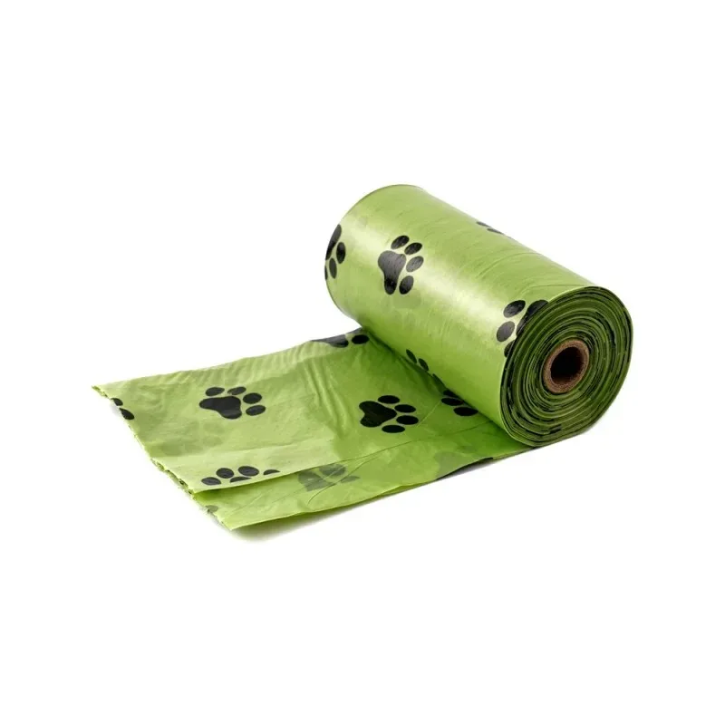 8Rolls/16Rolls Thick Dog Poop Bags, Leak Proof Pet Waste Bag for Dog Outdoor Walking Random Pattern, Green image 6